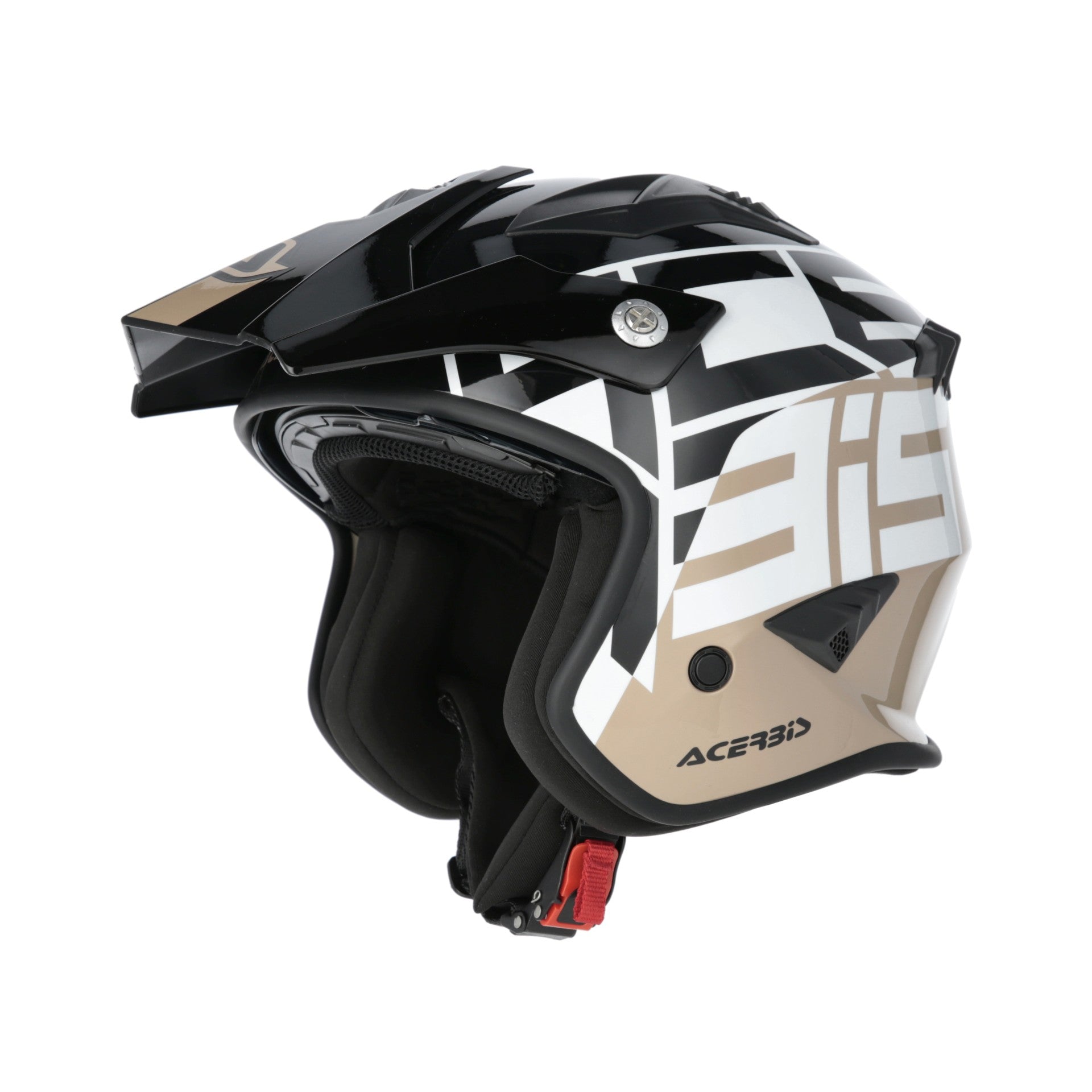 Casco Moto Jet ACERBIS ARIA GRAPHIC 2206 Nero Marrone