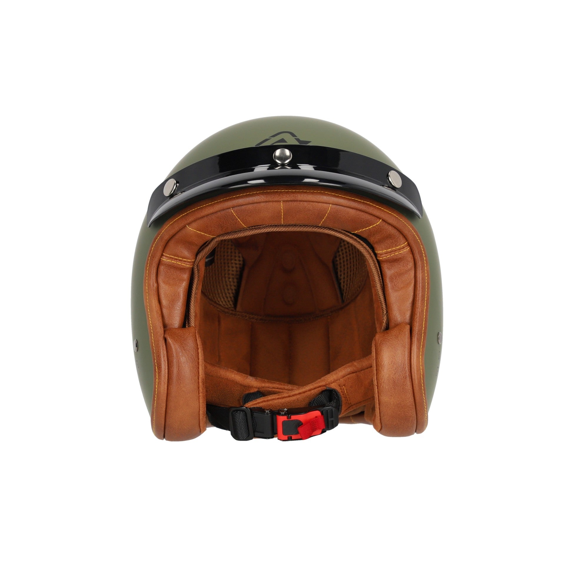 Casco Moto Jet ACERBIS SKODELA 2206 Verde Militare