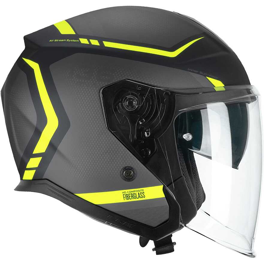 CGM 136M RNA FIBRA RIDE Nero Giallo Fluo Opaco