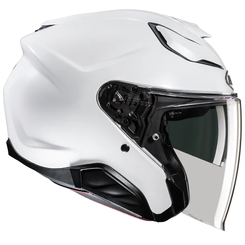Casco Moto Jet HJC F31 SOLID PEARL WHITE Bianco Lucido
