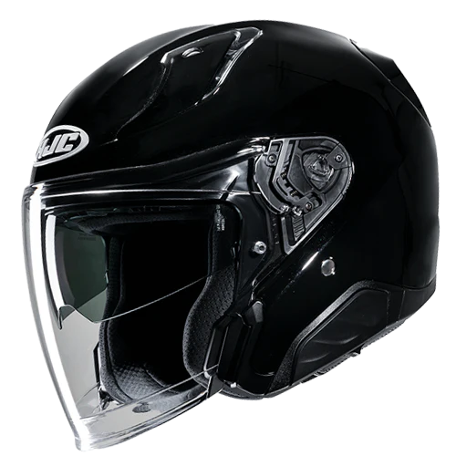 Casco Moto Jet HJC RPHA 31 SOLID METAL BLACK Nero Lucido