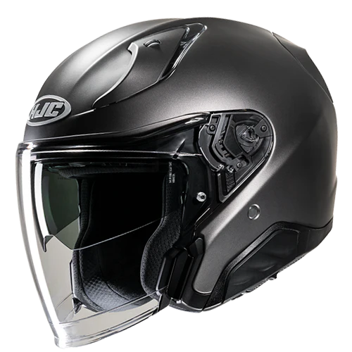 Casco Moto Jet HJC RPHA 31 SOLID SEMI FLAT TITANIUM Titanio Opaco