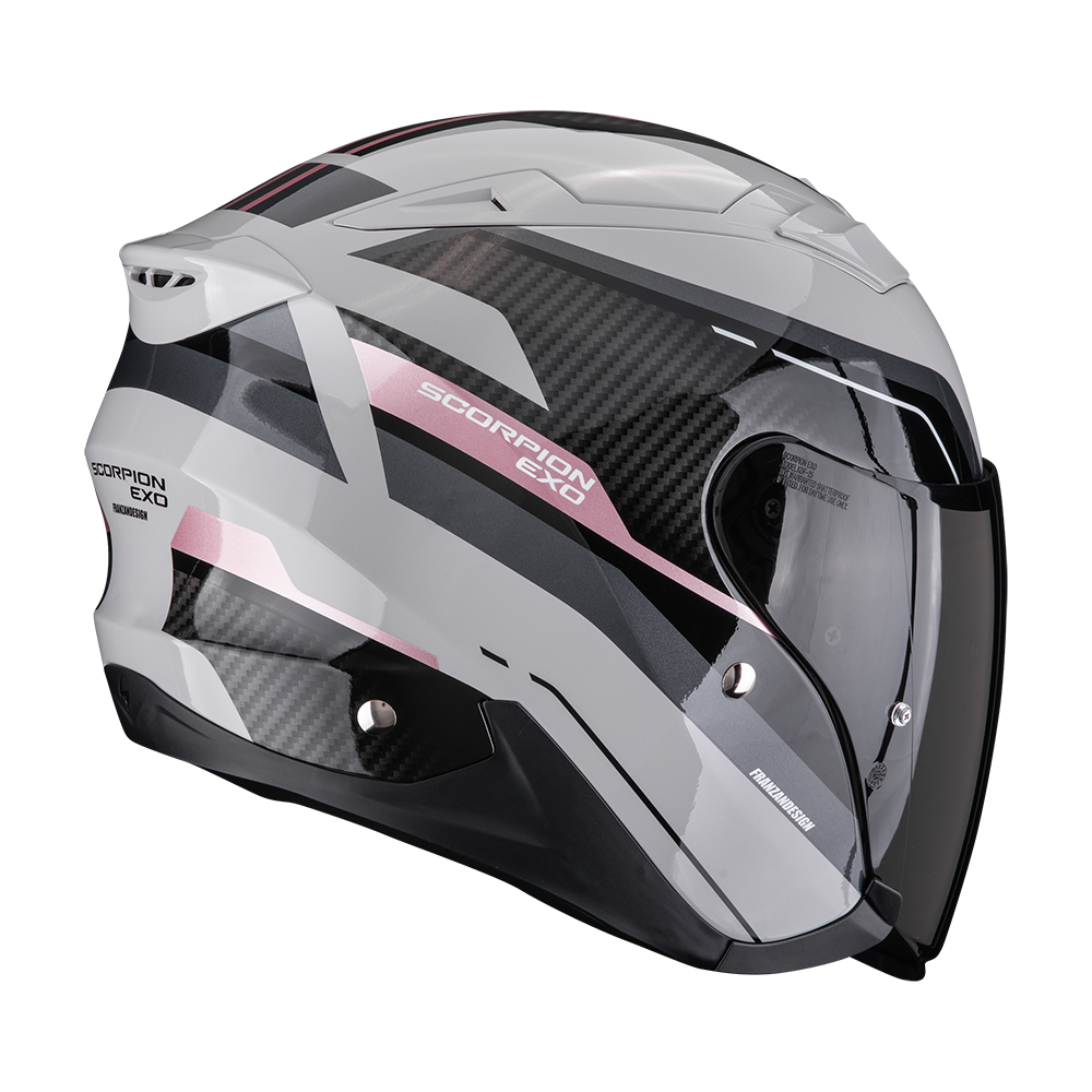 Casco Moto Jet SCORPION EXO 230 HIPE Grigio Rosa