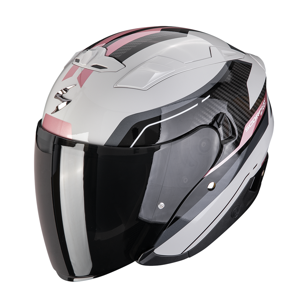 Casco Moto Jet SCORPION EXO 230 HIPE Grigio Rosa