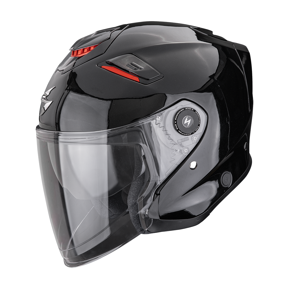 Casco Moto Jet SCORPION EXO GT JET SOLID Nero Metallizzato