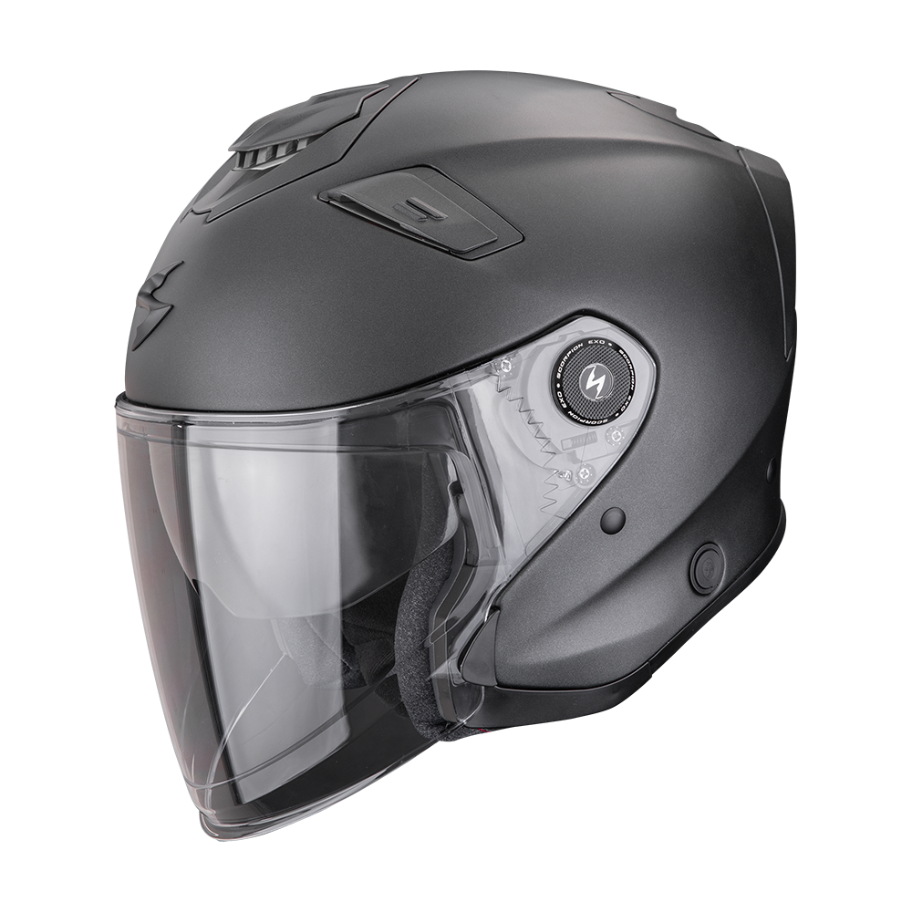 Casco Moto Jet SCORPION EXO GT JET SOLID Nero Perlato Opaco