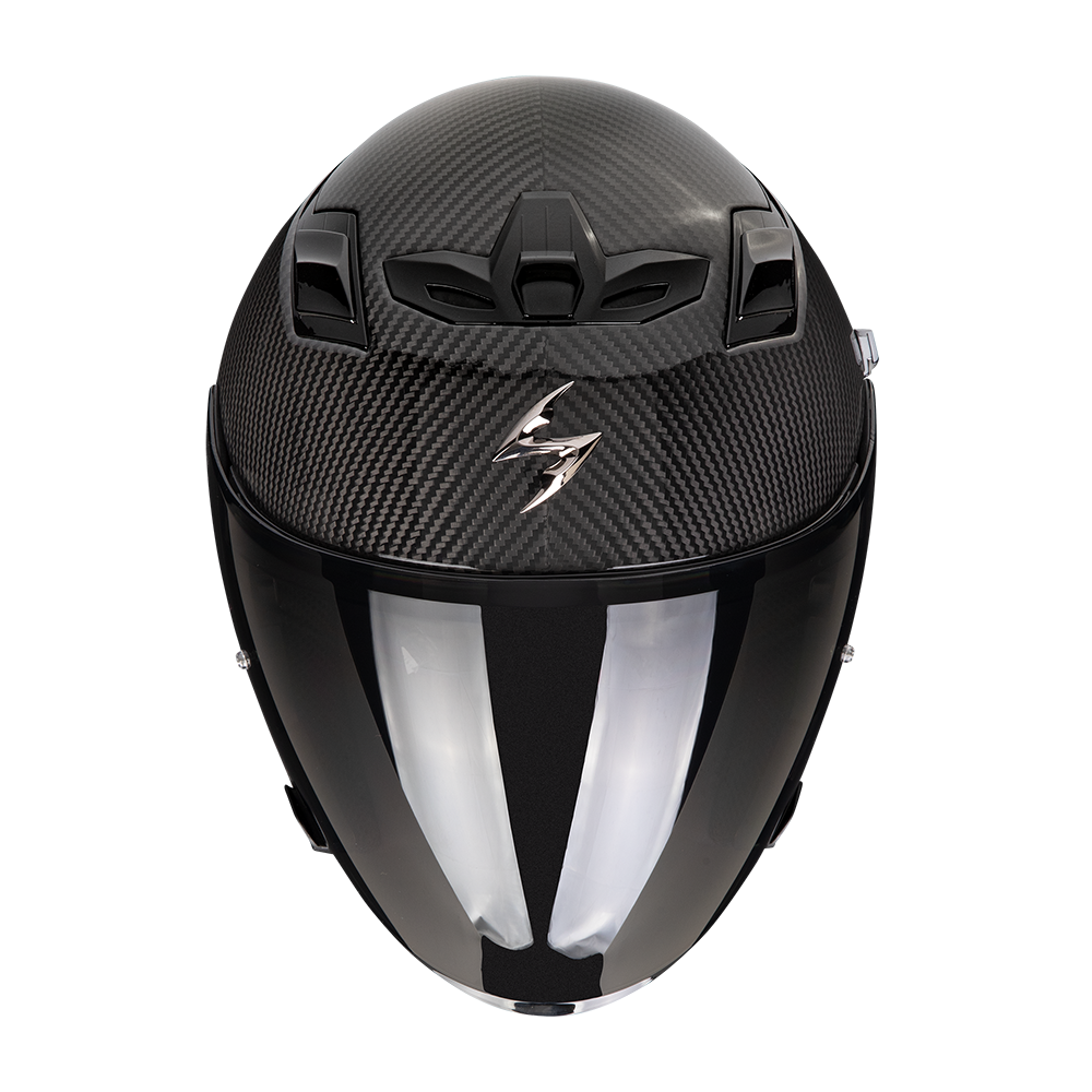 Casco Moto Jet SCORPION EXO Z1 CARBON SOLID Nero Lucido