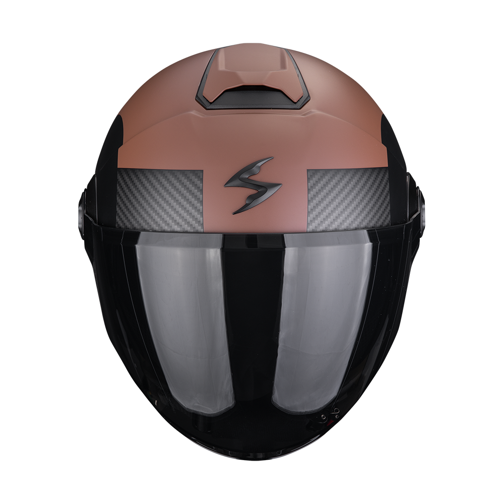 Casco Moto Jet Scorpion EXO CITY 2 SHEER Marrone Nero Opaco