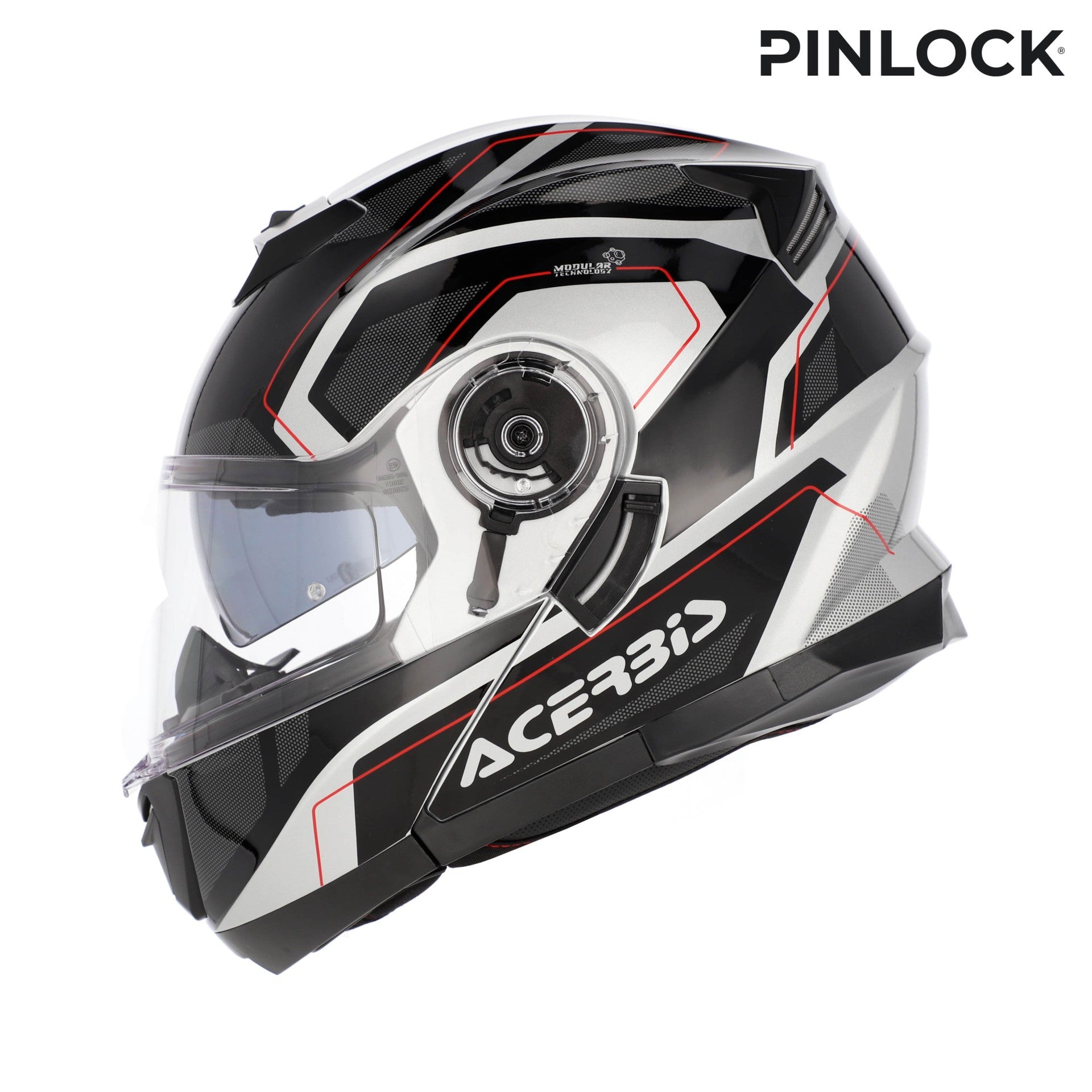 Casco Moto Modulare ACERBIS SEREL 2206 Nero Argento