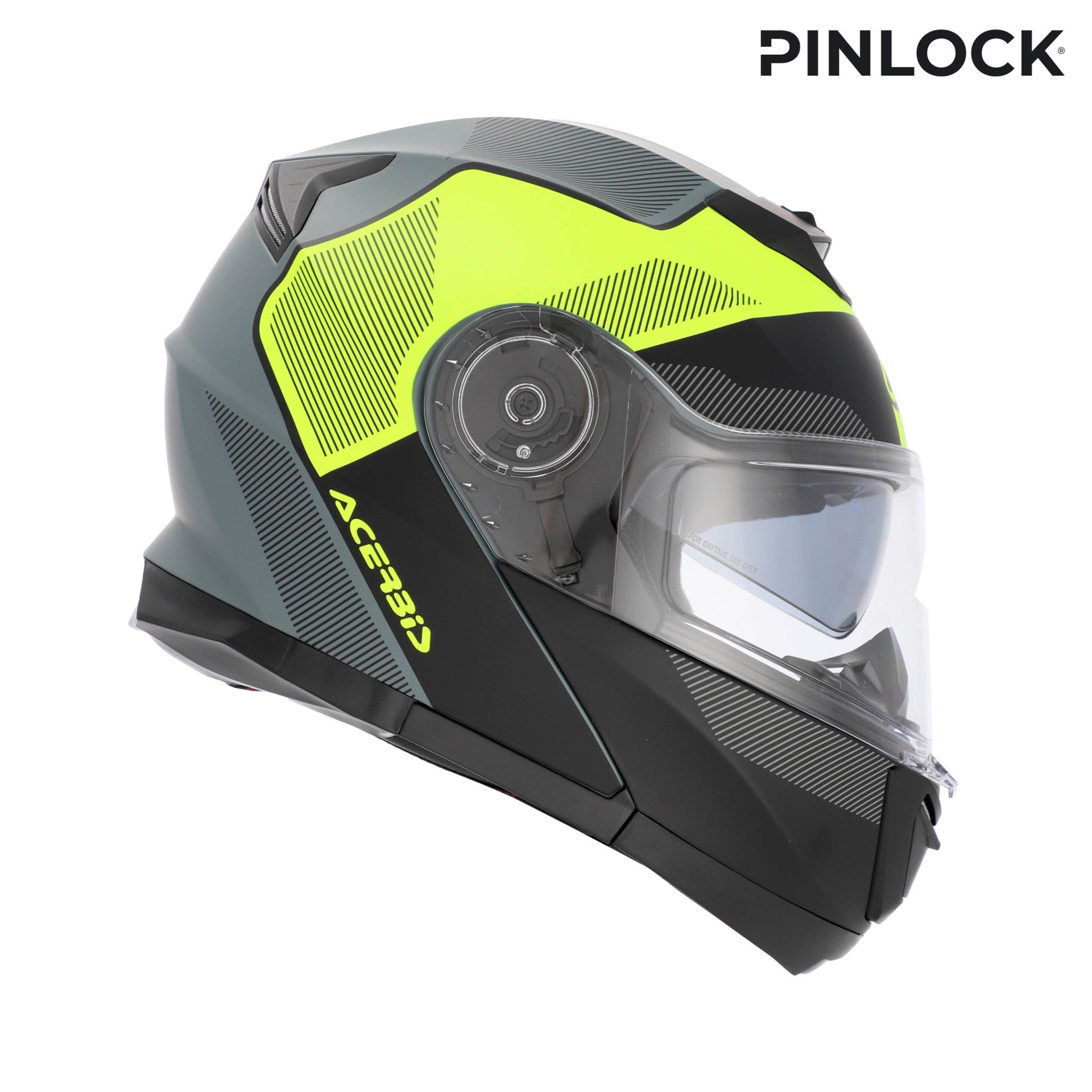Casco Moto Modulare ACERBIS SEREL 2206 Nero Giallo Fluo