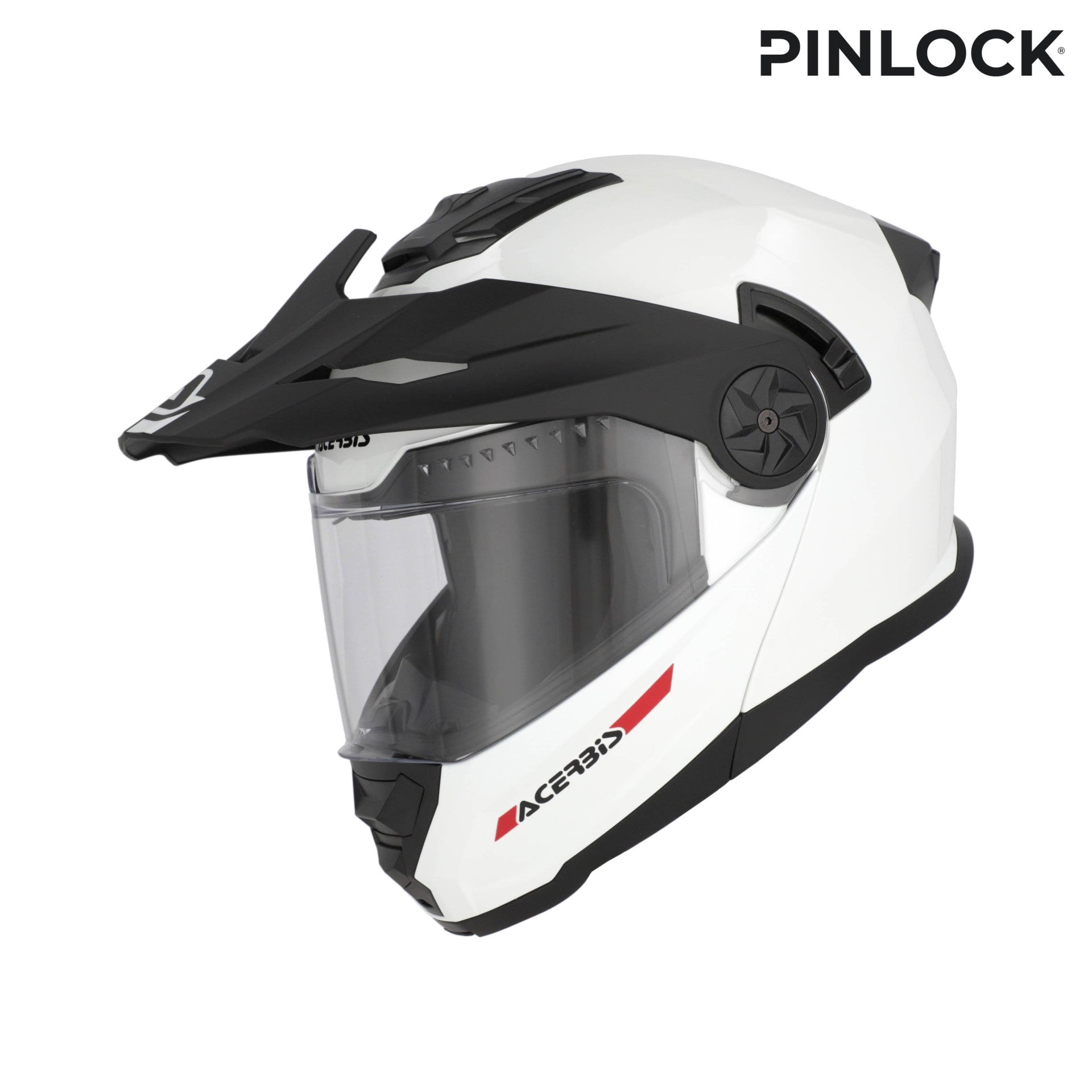 Casco Moto Modulare Adventure ACERBIS RIDER Bianco