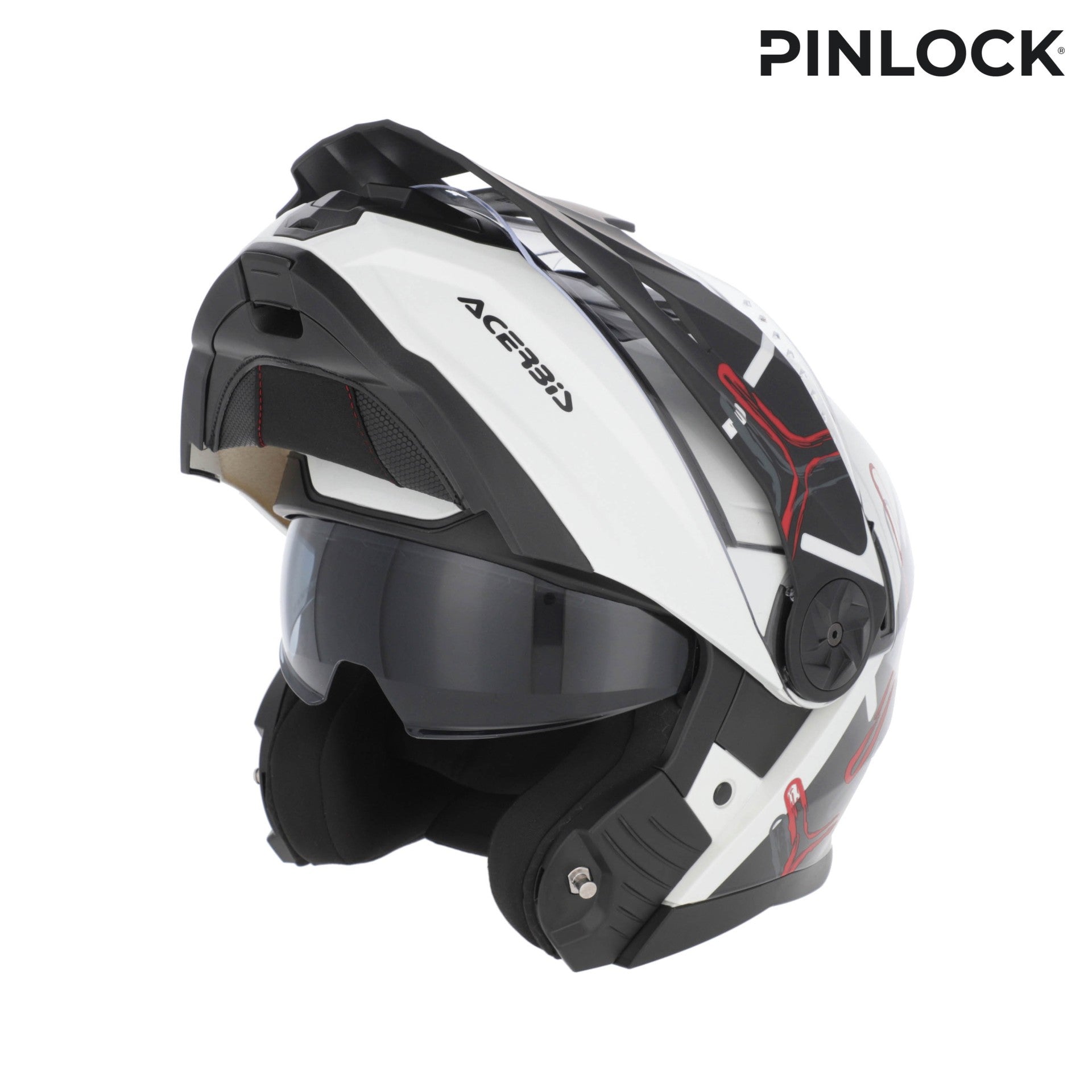 Casco Moto Modulare Adventure ACERBIS RIDER Bianco Nero