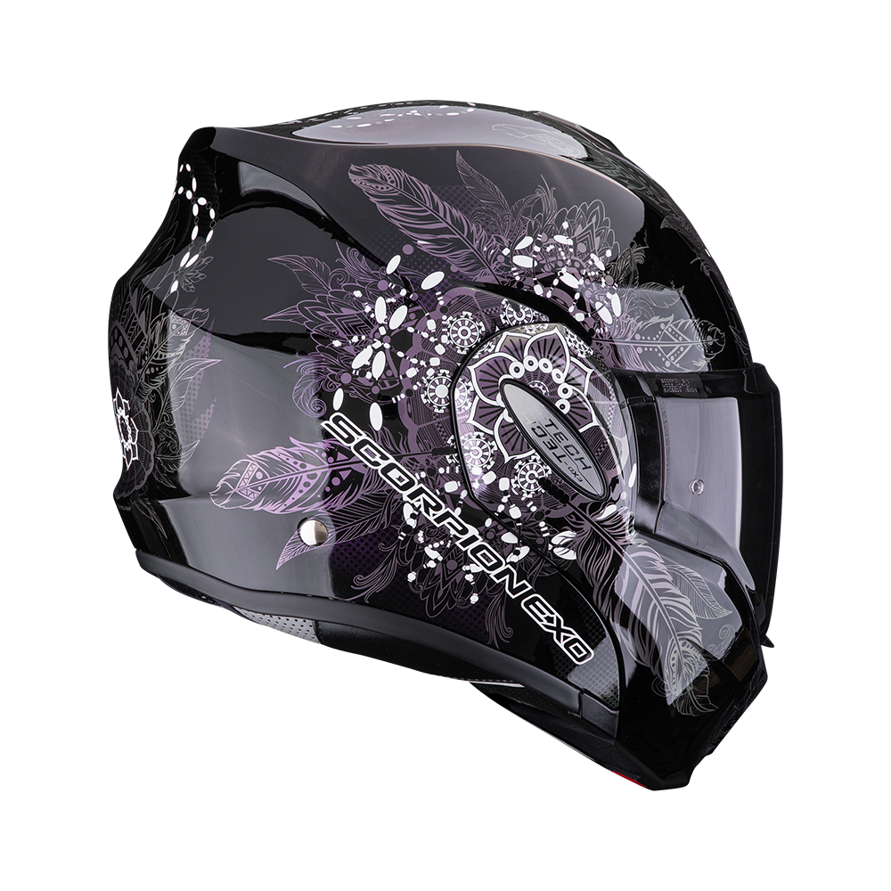 Casco Moto Modulare Flip-Back SCORPION EXO TECH EVO DREAM Nero Camaleonte