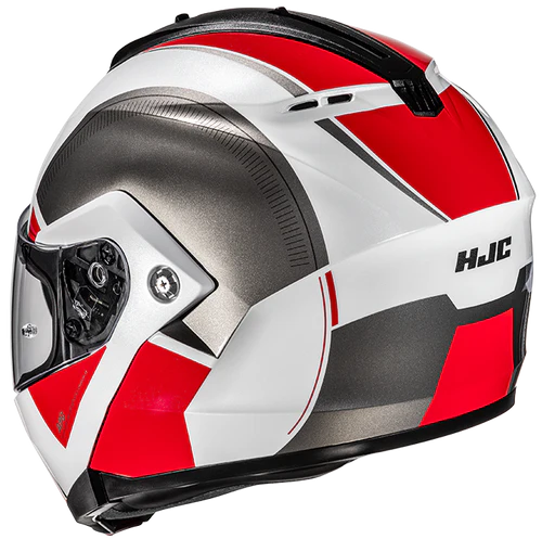 Casco Moto Modulare HJC C91N JYN MC1 Bianco Argento Rosso Lucido