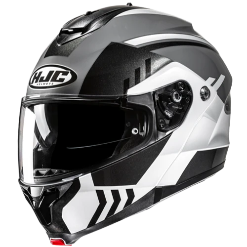 Casco Moto Modulare HJC C91N KAON MC5 Bianco Grigio Nero Lucido