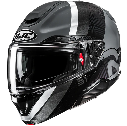 Casco Moto Modulare HJC RPHA 91 FENSH MC5 Grigio Nero Bianco Lucido