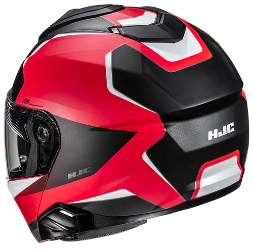 Casco Moto Modulare HJC i91 FELIO MC1SF Nero Rosso Opaco