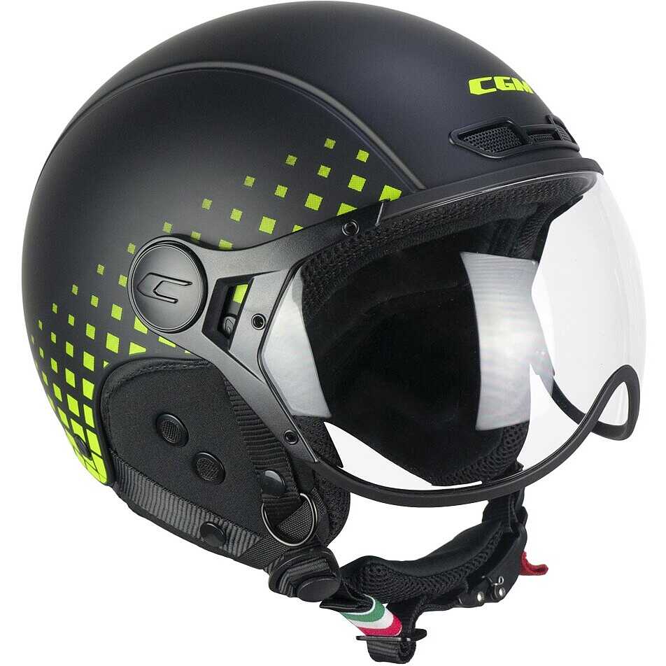 Casco Scii E Bici CGM EBI TONE Nero Opaco Giallo Fluo