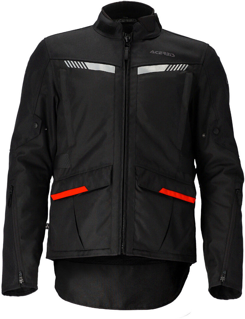 Giacca Moto Uomo Acerbis X-Trail Nero Rosso Invernale