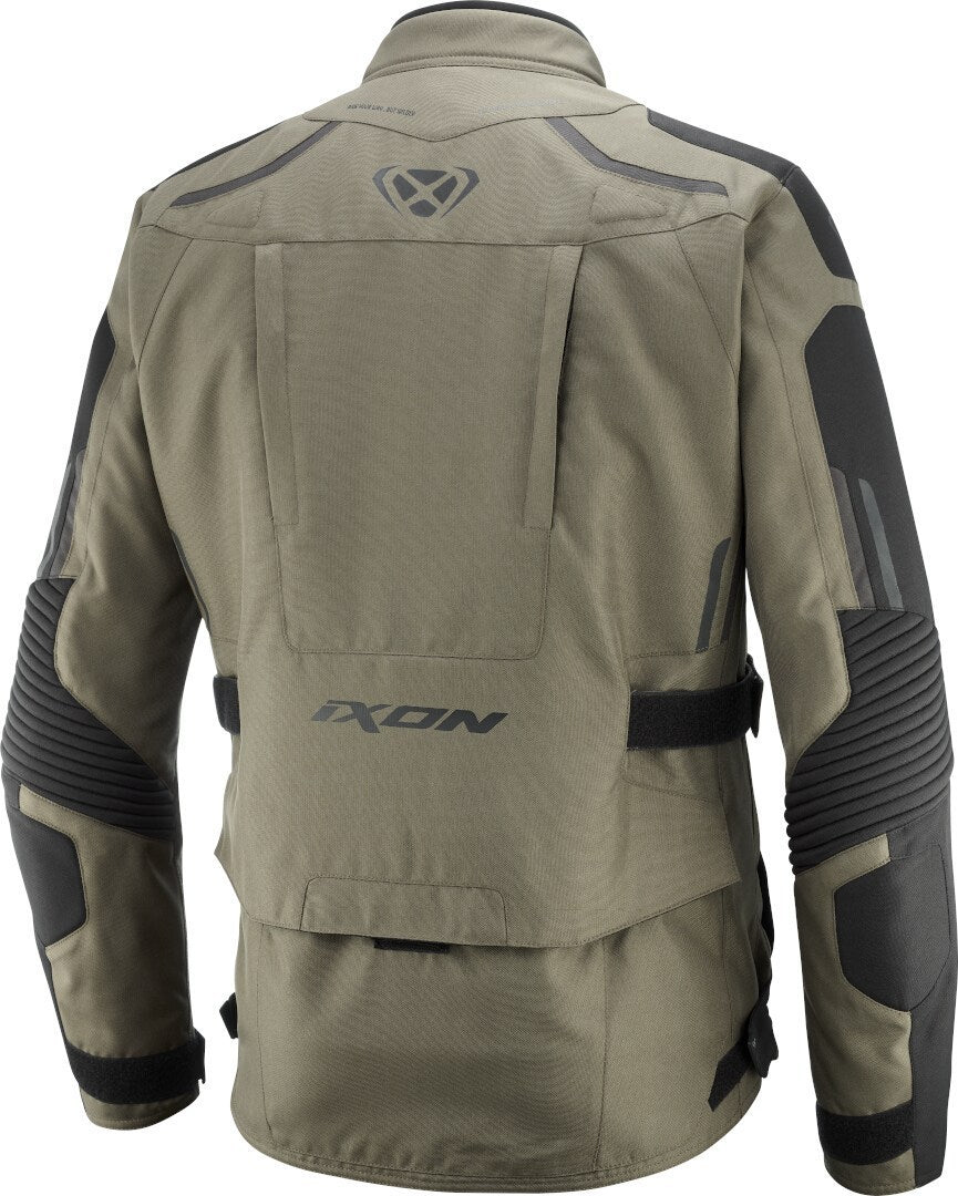 Giacca Moto Adventure IXON MIDGARD 4 Stagioni Impermeabile AA Kaki Nero