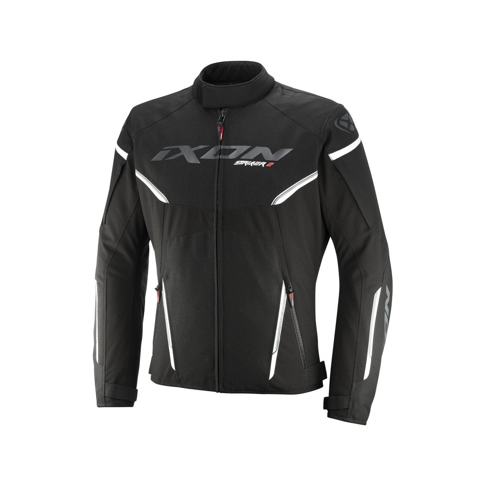 Giacca Moto IXON STRIKER 2 Invernale In Tessuto Nero Bianco Rosso