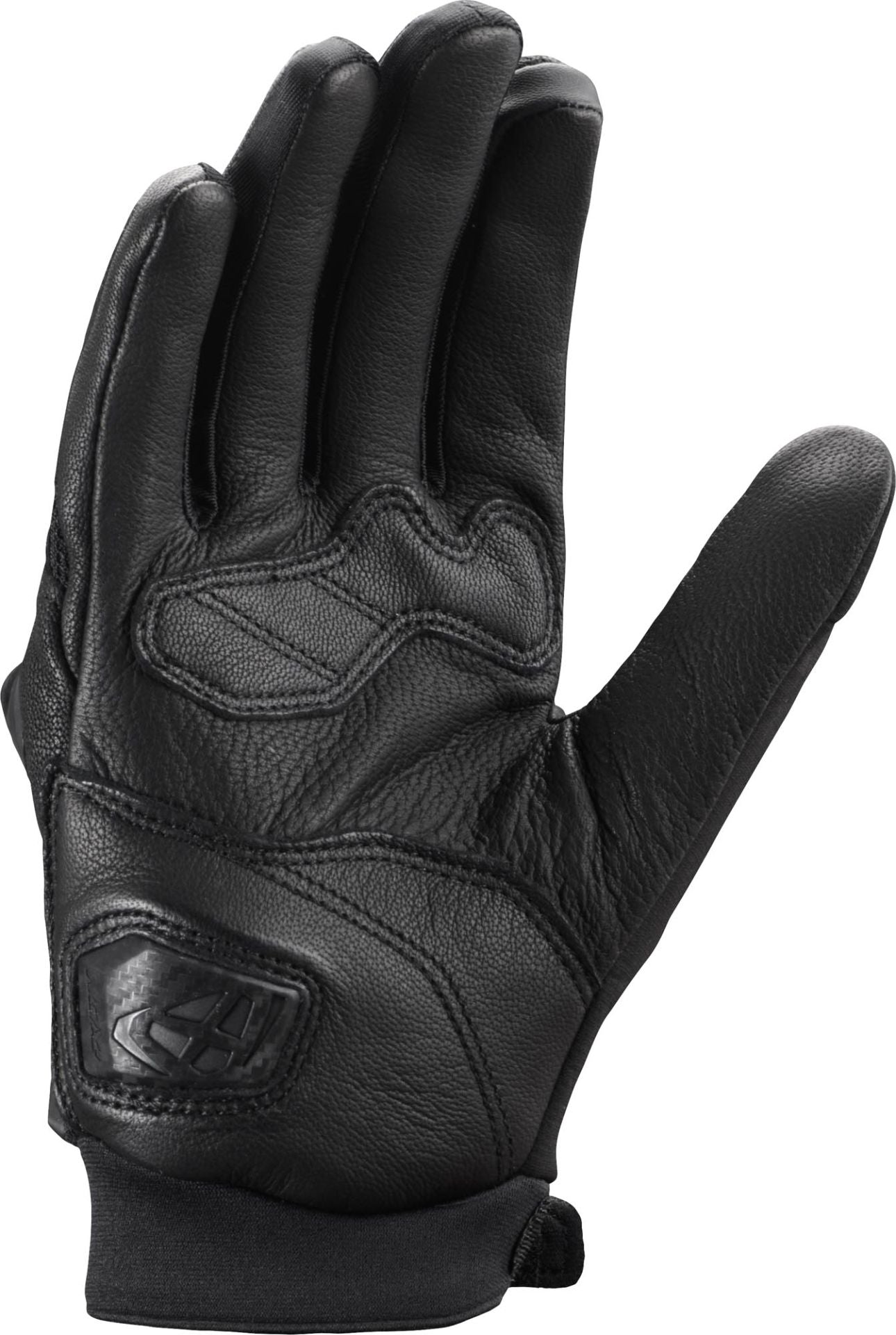 Guanti Moto Estivi IXON RISE AIR 2 Pelle E Tessuto Nero Giallo Fluo