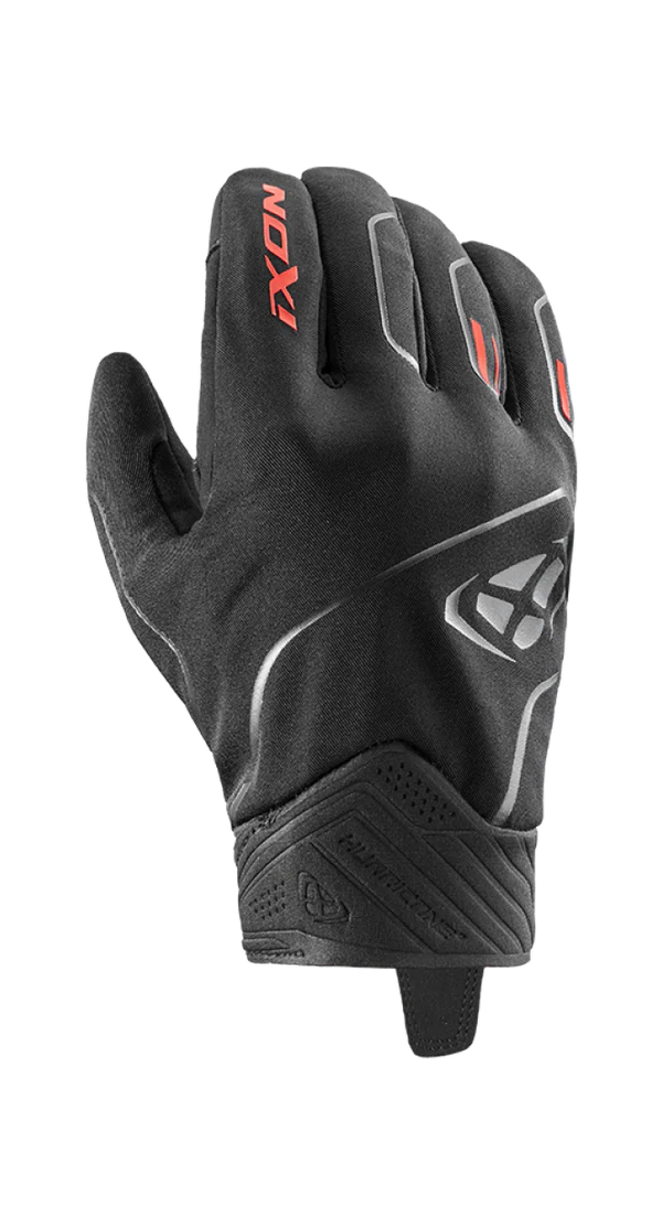 Guanti Moto Invernali Ixon PRO HURRICANE 2 Nero Rosso Fluo