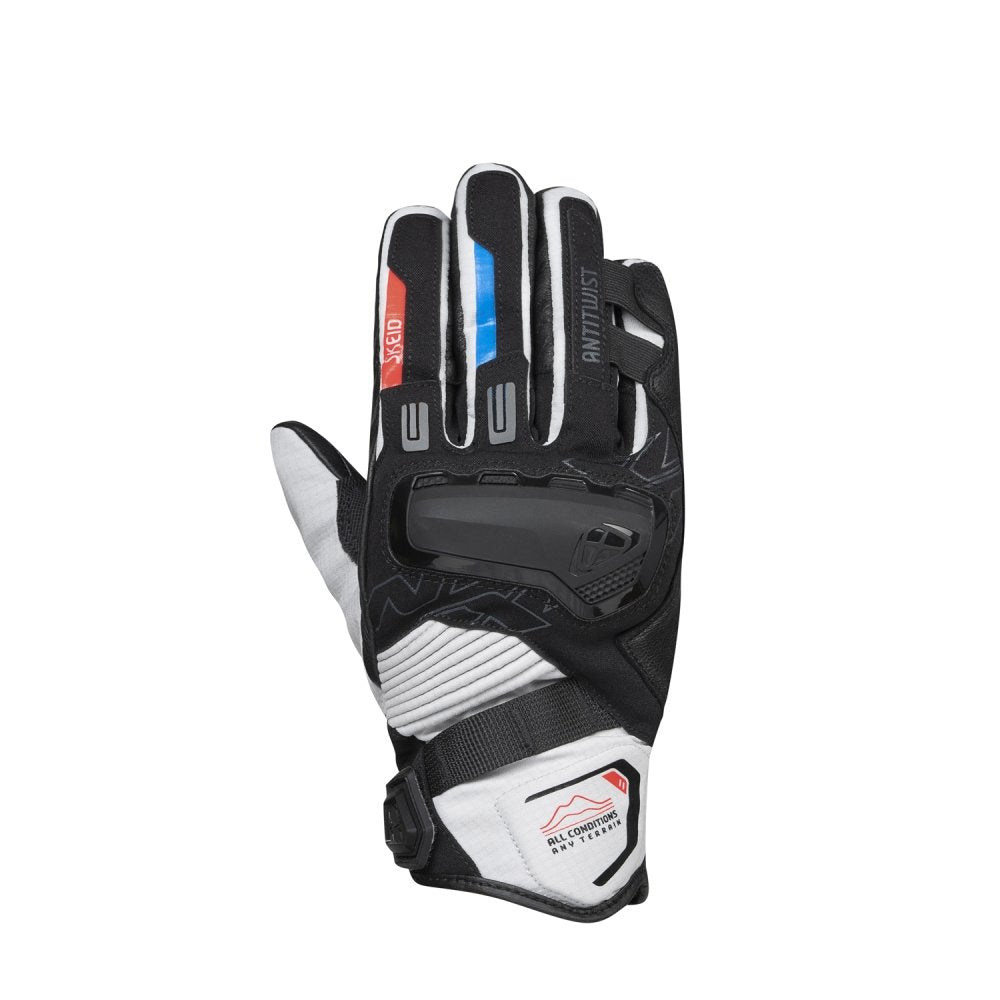 Guanti Moto Uomo IXON MS SKEID Nero Grigio Rosso