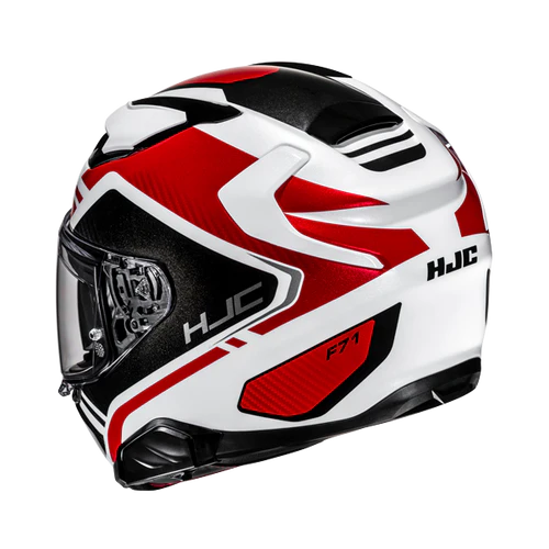 Hjc F71 TOZZ  MC1 Bianco Lucido Rosso Nero