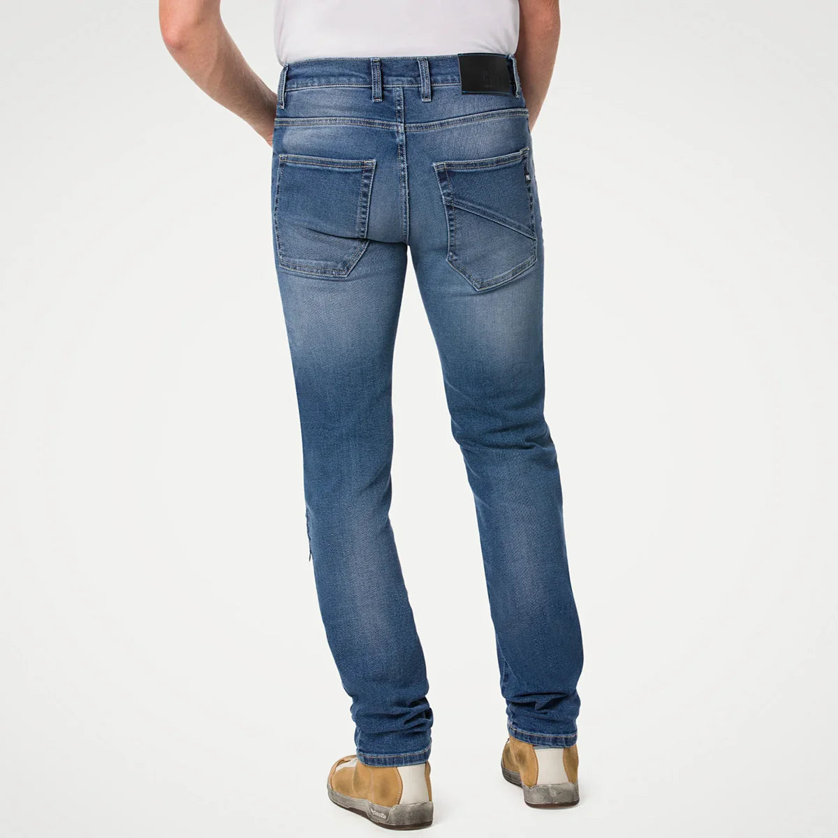 Jeans Moto Uomo PMJ Cruise Blu Con Protezioni CE