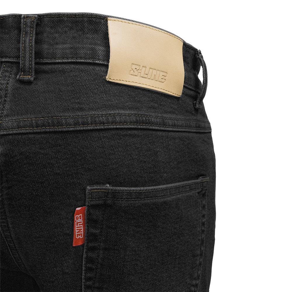 Jeans Moto Uomo S-LINE Street Rider Nero Con Protezioni