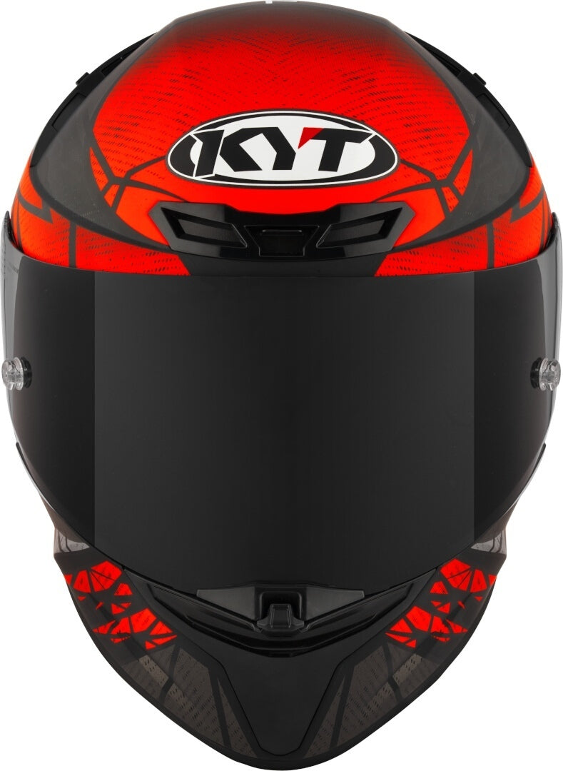 KYT TT-REVO Combustion Matt Red Nero Opaco Rosso
