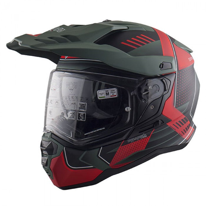 NOS NS-9 Mirage Omega Red Matt Verde Militare Opaco Nero Rosso