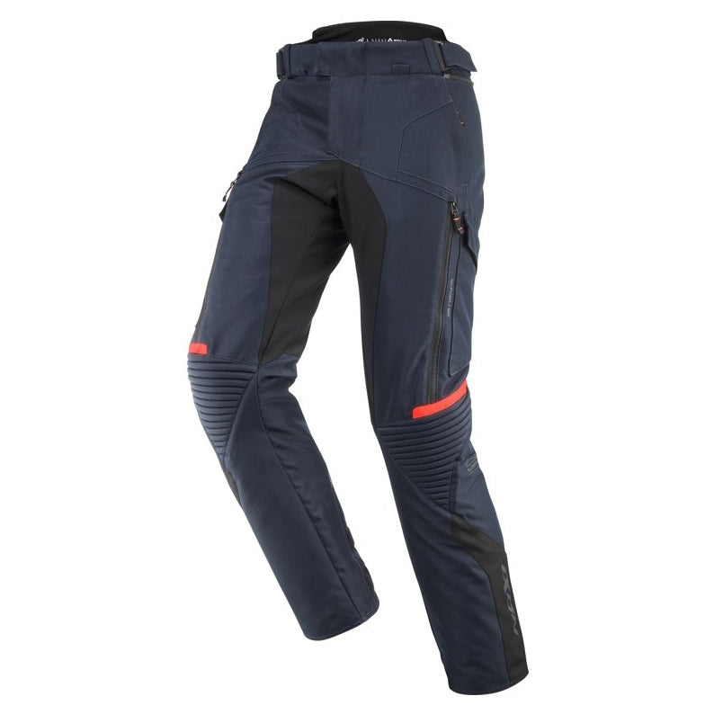 Pantalone Moto Uomo IXON MIDGARD PT Navy Rosso Fluo