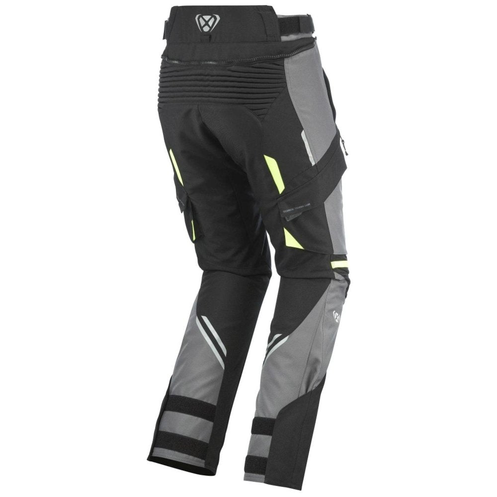 Pantalone Moto Uomo IXON MIDGARD PT Nero Grigio Giallo Fluo