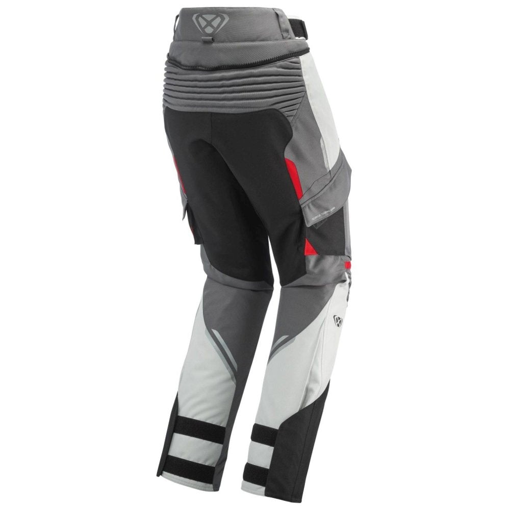 Pantaloni Moto Donna IXON MIDGARD PT Lady Grigio Nero Rosso