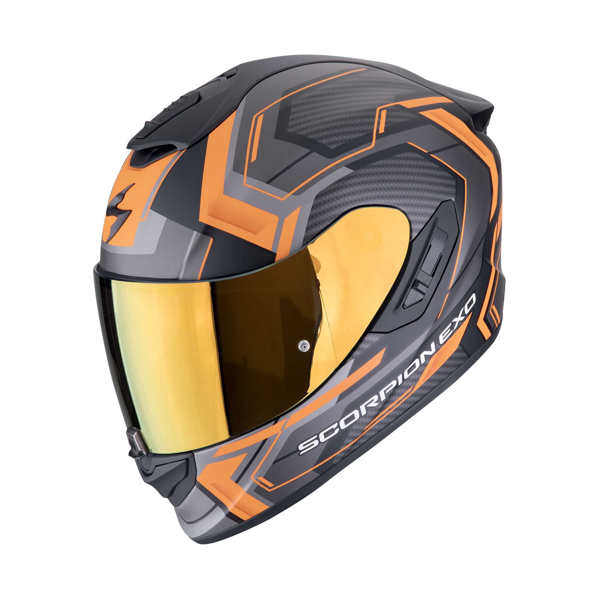 Scorpion EXO-1400 EVO 2 Air Linart Nero Opaco Arancione