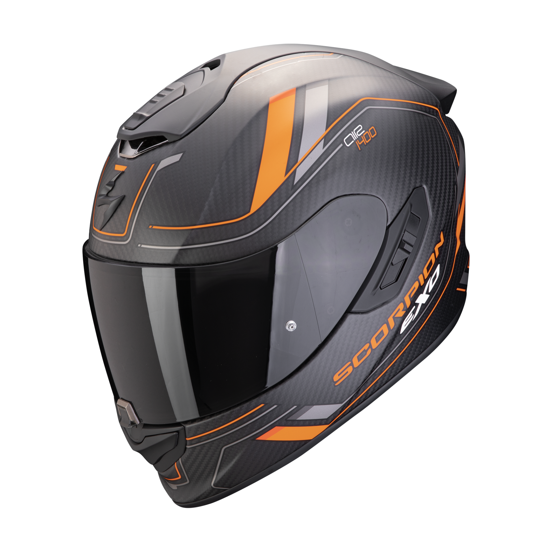 Scorpion EXO 1400 EVO 2 Carbon Air MIRAGE Nero Arancio