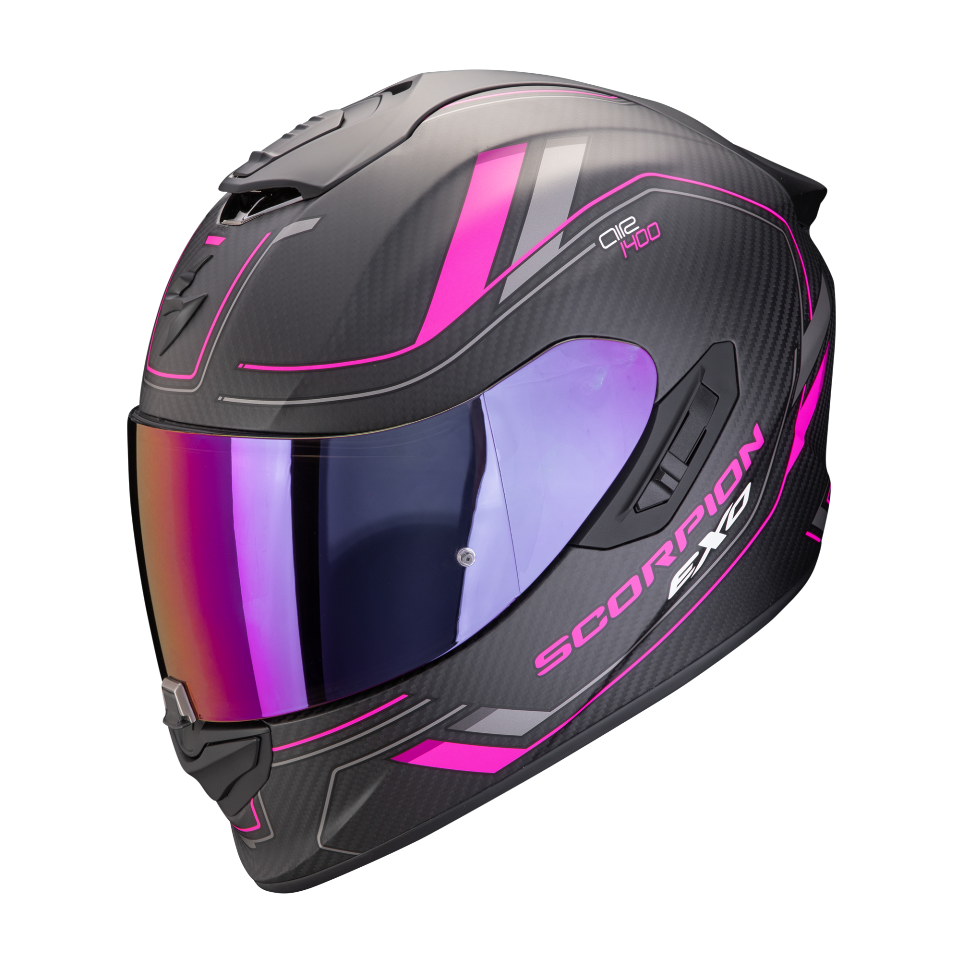 Scorpion EXO 1400 EVO 2 Carbon Air MIRAGE Nero Rosa