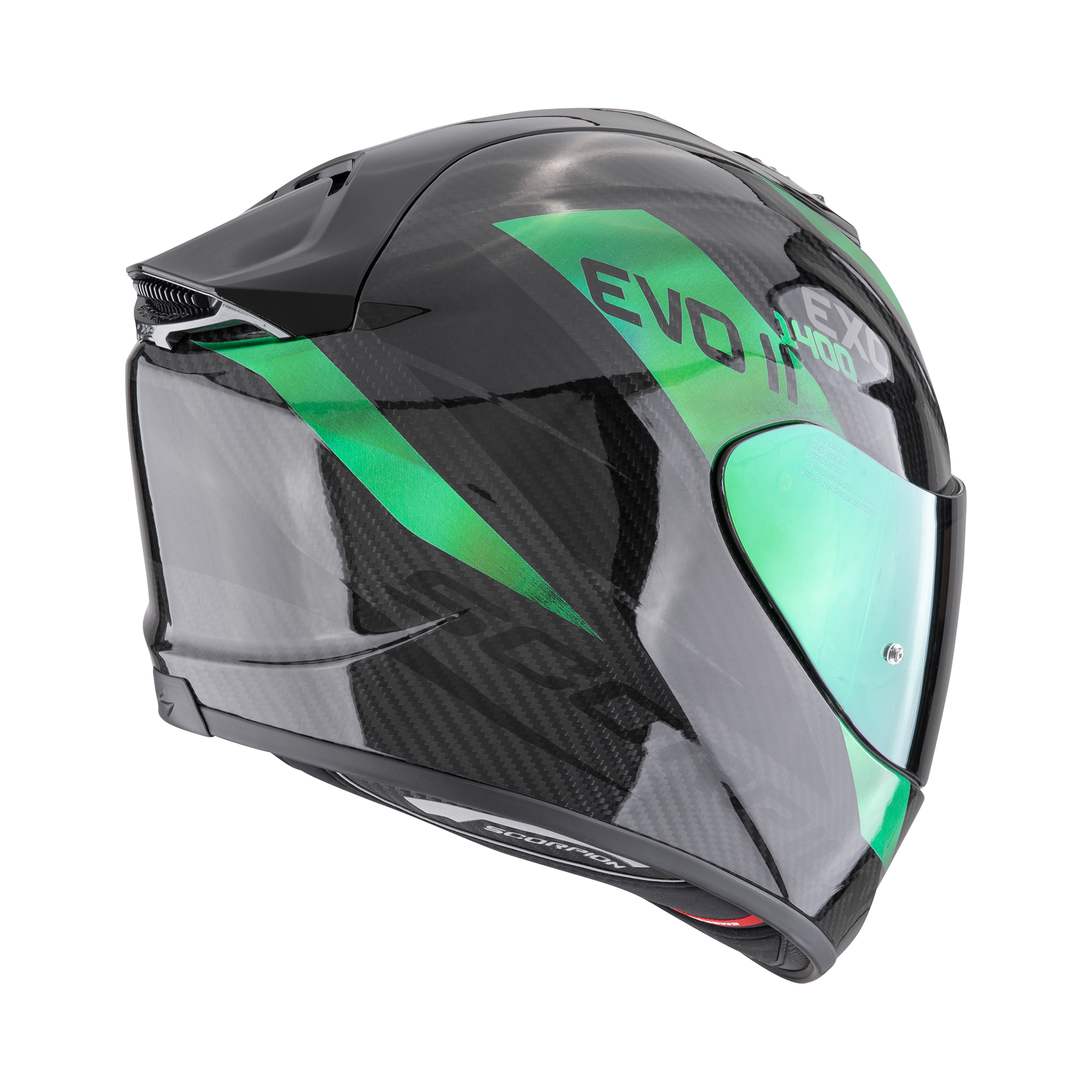 Scorpion EXO-1400 EVO 2 Carbon Air Platted Nero Verde