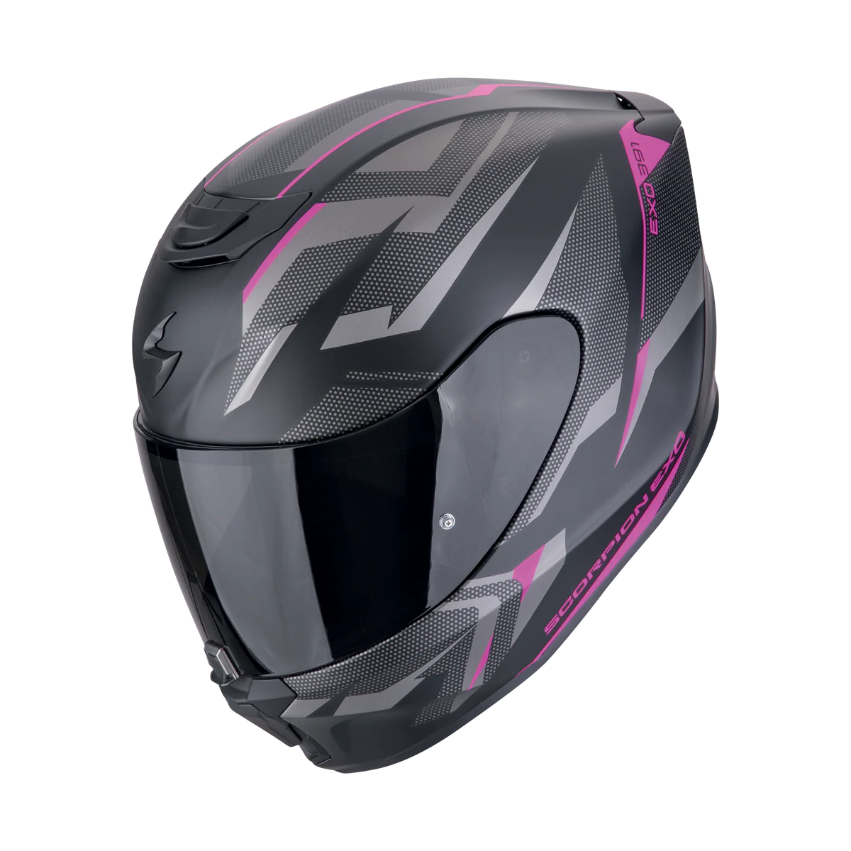 Casco Moto Integrale Scorpion EXO 391 AAXO Nero Opaco Rosa