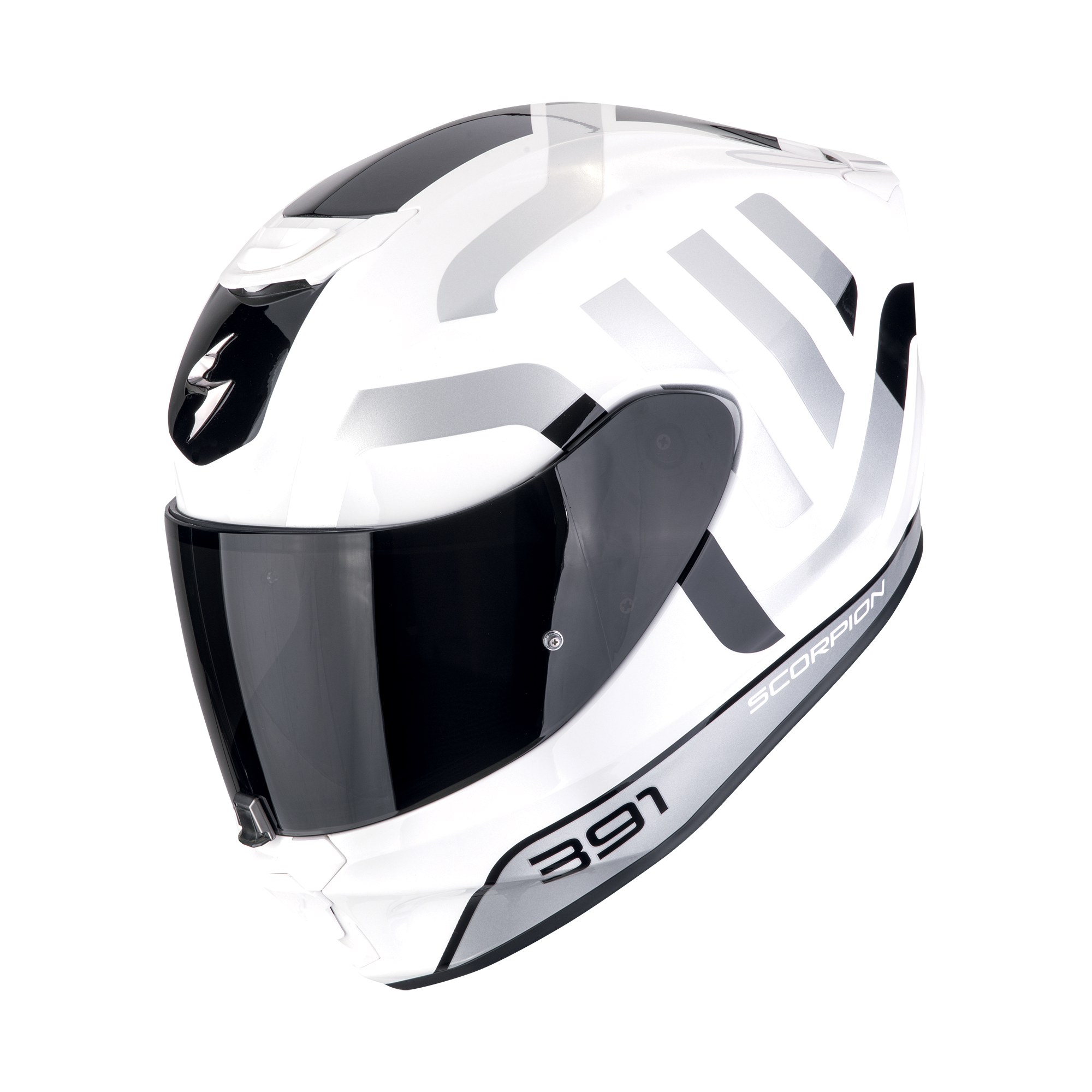 Scorpion EXO 391 AROK Bianco Nero Argento