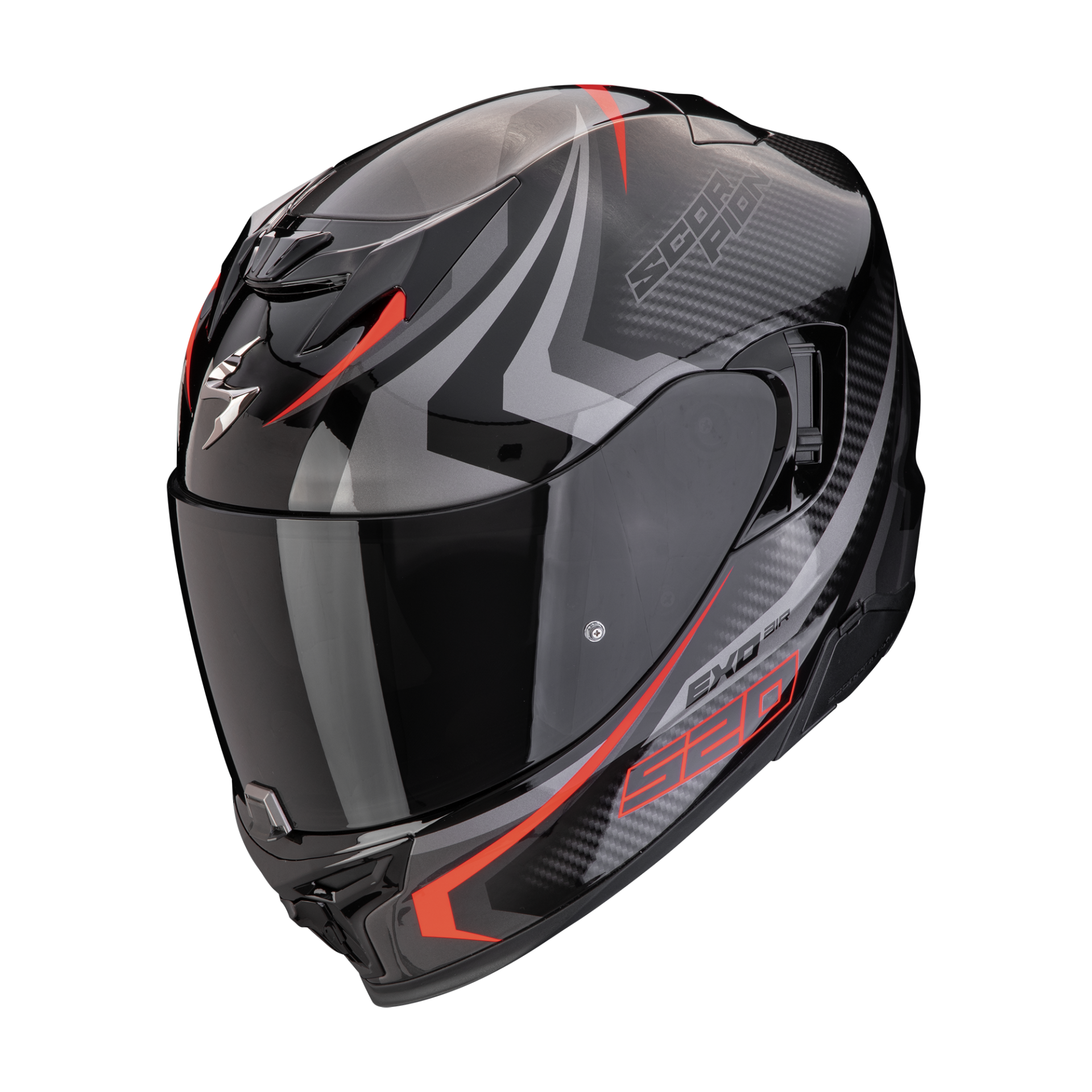 Scorpion EXO 520 EVO AIR Terra Nero Argento Rosso