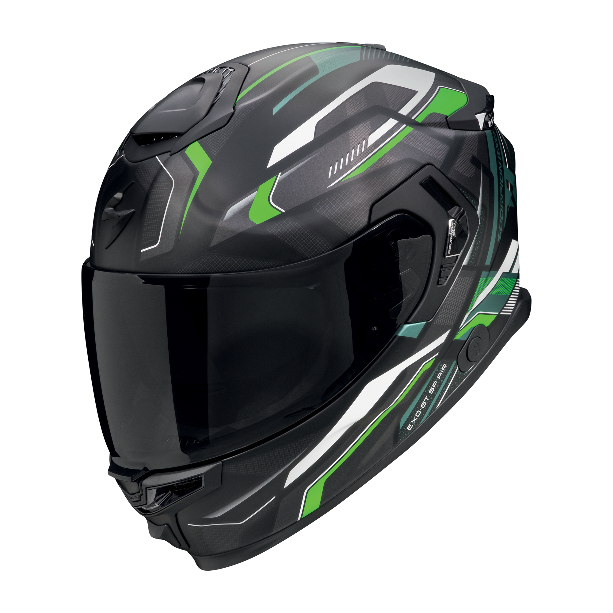 Scorpion EXO-GT SP Air Augusta Nero Opaco Grigio Verde