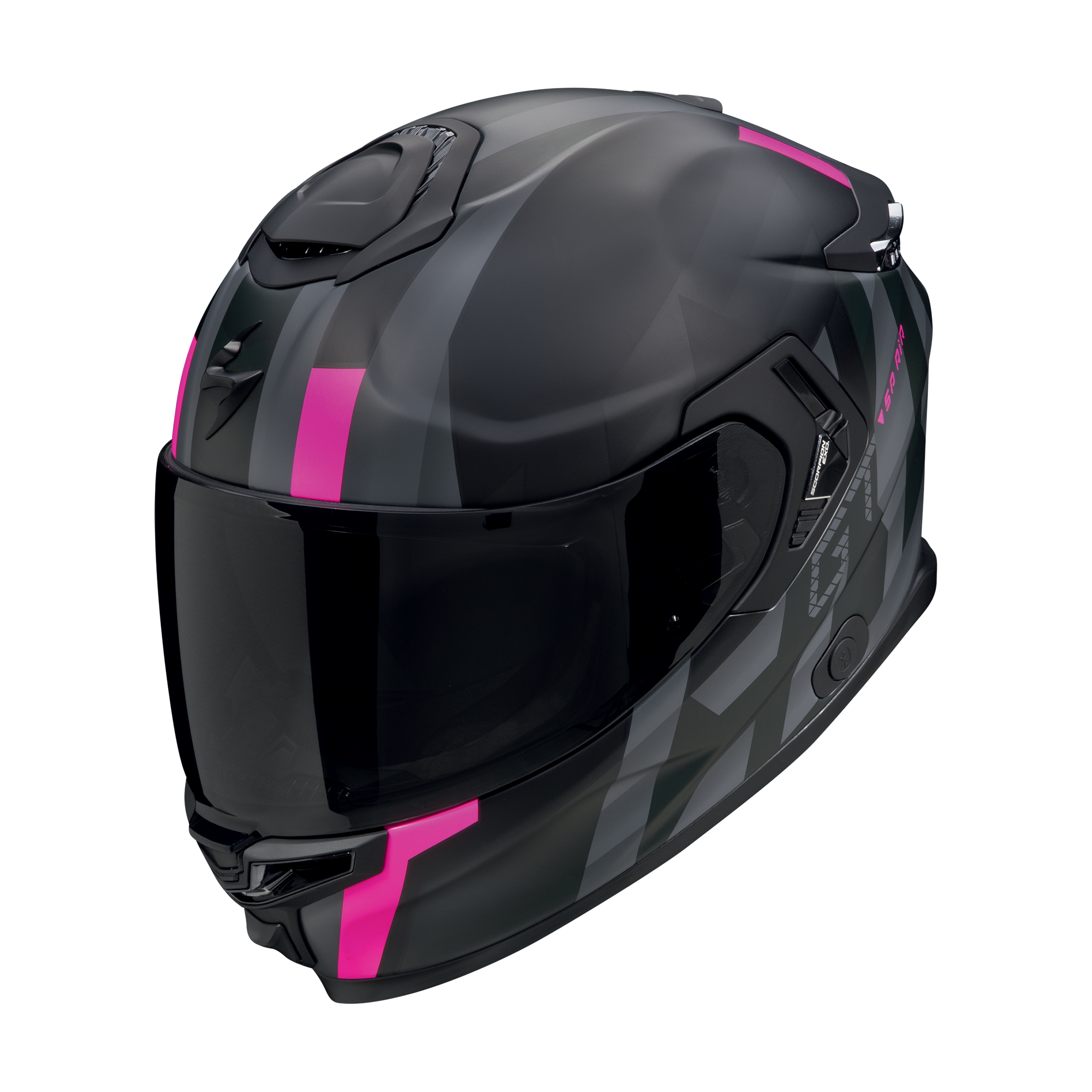 Scorpion EXO-GT SP Air Touradven Nero Opaco Rosa