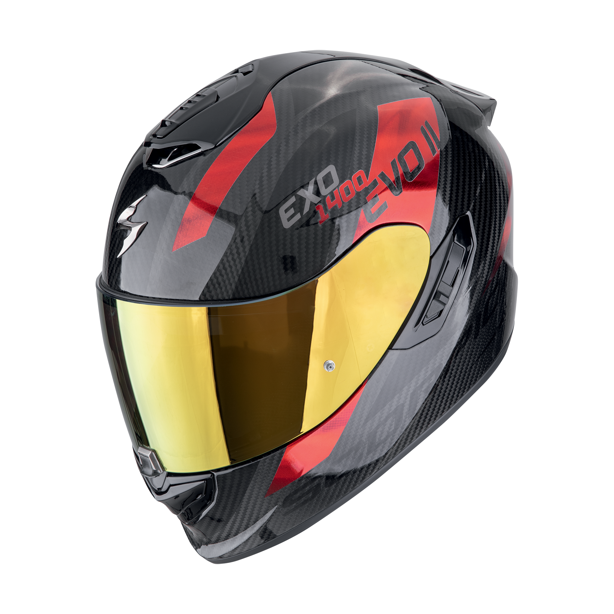 Scorpion EXO-1400 EVO 2 Carbon Air Platted Nero Rosso