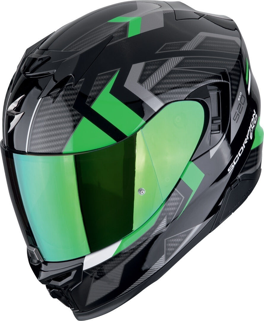 Scorpion EXO 520 EVO AIR Sensus Nero Verde Lucido