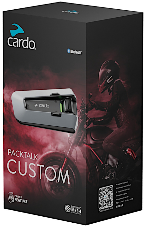 Interfono Cardo Systems Packtalk Custom Singolo Dispositivo DMC MESH