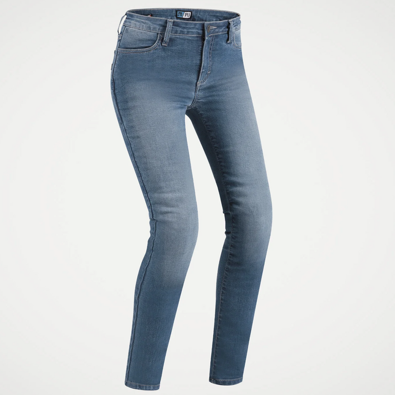 Jeans Moto Pmj  Skinny Donna BluE Con Protezioni Omologato CE A