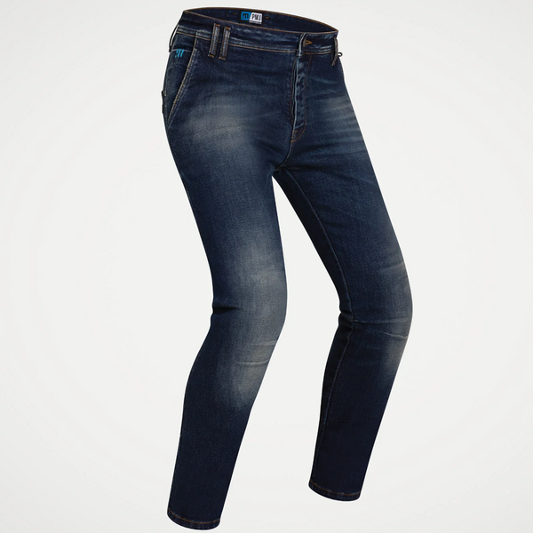 Jeans Moto PMJ Modello Russell Tarmac T-Stretch Colore Blue Omologato CE